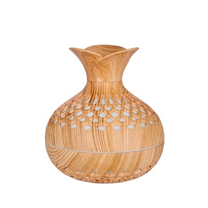 Creative Wood Grain Vase Humidifier RGB Ambient Light Moisturizing Humidifier with USB Power Small Capacity Household &amp; Car Use - Product Image 6