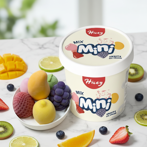 Mini crème glacée en forme de fruits Hicey Milk 6 saveurs Mini crème glacée en forme de fruit exotique - Product Image 1