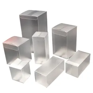 Multi size Custom Gift Box Square Rectangle Transparent Folding PVC PET Plastic Clear Packaging Box