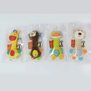 <span class=keywords><strong>Hochet</strong></span> écologique en peluche pour bébé, jouet en coton doux à saisir et à secouer pour les nourrissons de 0 à 3 ans - Product Image 4