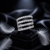 Bague de mariage éternelle classique pour femme en or massif 18 carats avec diamant de laboratoire certifié IGI, taille brillant rond
