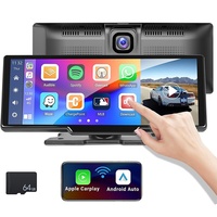 Enregistreur de Conduite Portable 10 Pouces OLED Haute Définition avec GPS Sans Fil, Dispositif de Navigation Automobile Transfrontalier, 1 An de CarPlay