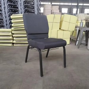 Sedia da Chiesa Impilabile in Tessuto Interlock per Auditorium e Conferenze, Prezzo all'Ingrosso - Product Image 2