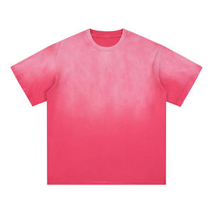 Heavyweight Cotton custom Logo Mens Boxy <b>Cropped</b> acid wash Tshirt Dtg Print Oversize Custom hommes pour <b>T</b> <b>Shirt</b> - Product Image 5