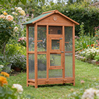 Grande volière en métal grillagé pour pigeons, cage à oiseaux en bois, abri étanche pour animaux de compagnie, personnalisable, facile à nettoyer, pour cailles, perroquets, canaris, espace de jeux