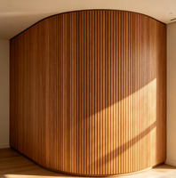 Panneaux muraux en bois flexible MDF insonorisants sur mesure pour plafond, intérieur et extérieur résidentiel et commercial