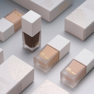 Square 30ml Bb Cream Makeup Skincare Cosmetic Frosted Press <b>Pump</b> <b>Bottle</b> Packaging Empty Liquid Emulsion Foundation Glass <b>Bottles</b> - Product Image 1