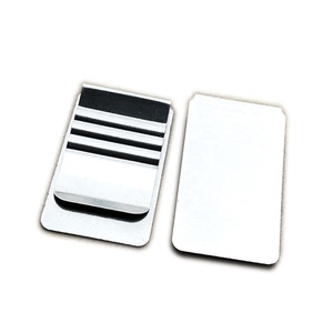 Clipe de papel de marcador promocional, granel, clipe de <span class=keywords><strong>metal</strong></span> plano, clipe de suporte de cartão em branco personalizado, clipes de papel de aço inoxidável para escritório - Product Image 1
