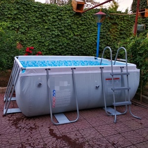 Jardín familiar Piscina grande de agua de verano de 12 pies Marco de metal Piscina sobre el suelo con <span class=keywords><strong>bomba</strong></span> de filtro - Product Image 6