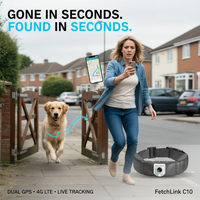 Collar Inteligente para Mascotas con Rastreo GPS, Cámara HD, Rastreo en Tiempo Real, Audio Bidireccional, 4G y WiFi, Valla Virtual para la Seguridad de Mascotas al Aire Libre