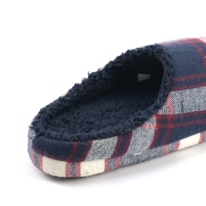 Slip on forrado de felpa de felpa de espuma de memoria cálida de invierno para mujer <span class=keywords><strong>Zapatillas</strong></span> de interior de cuadros a cuadros - Product Image 5