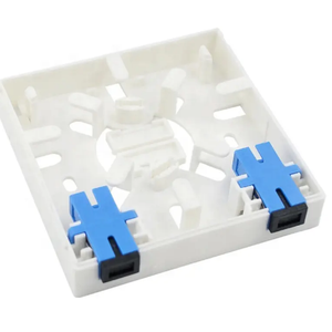 Optische Glasfaser-<span class=keywords><strong>Box</strong></span> für Innenwände, Mini 2-Kern FTTH Glasfaser-Anschlussbox, 86er Panel mit 2 SC-Anschlüssen, ABS+PC - Product Image 2