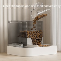 Distributeur d'eau automatique pour animaux de compagnie, mangeoire et abreuvoir en un seul appareil, bols en acier inoxydable, bol à eau potable pour chats ou chiens