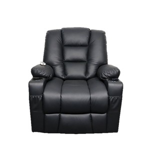 Sillón de Masaje Eléctrico, Sillón Reclinable de Masaje Corporal Completo, Enchufable, Negro, para Sala de Estar - Product Image 1