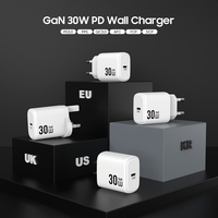 Chargeur PD 30W Type-C pour iPhone 17 18 Pro Max, adaptateur de voyage portable pour téléphone portable, chargeur mural USB-C PPS GaN 30W pour Samsung