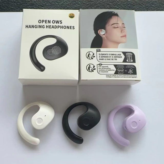 Touch Control Led Battery Display Ows Wireless Single Smart Ear Hang Open Stereo Sports Earbud