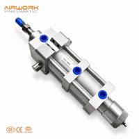 AIRWORK NNFA063/0030/0030TC(S) Cilindro Neumático de Pistón de 3 Posiciones, Especial para Máquinas Ensacadoras de Cemento en Plantas de Cemento