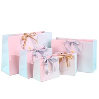 Ruban en corde de luxe personnalisé pour fête en marbre, Shopping d'affaires, avec fenêtre, impression de Logo, sac cadeau pour enfant, Baby Shower, fourre-tout