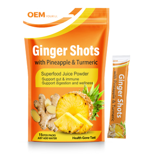OEM Polvo de Jengibre en Polvo con Piña, Jengibre y Cúrcuma, con Vitamina C, Zinc y Hierro para el Apoyo Inmunológico y Digestivo - Product Image 1