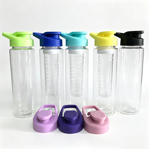 Custom 700ml Fruit Infusion Tritan Water <b>Bottle</b> Durable BPA Free Fruit <b>Infuser</b> Water <b>Bottle</b> - Product Image 2