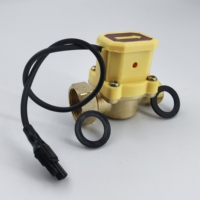 Sensor de Flujo de Agua de Latón Ajustable para Alta Temperatura, Interruptor de 1/2" con Rosca, Bomba de Circulación de Agua con Arranque y Parada Automática