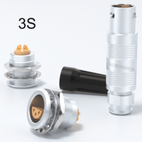 Connecteur circulaire multipolaire compatible Lemo FFA ERA 3S Series Unipole Triaxial 650 250 275 avec inserts étagés et contacts multipolaires 1-18 broches