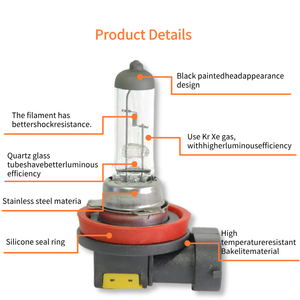 Tự động dẫn ánh sáng bóng đèn Halogen đèn pha đèn H8 12V 35 <span class=keywords><strong>W</strong></span>át rõ ràng thủy tinh thạch anh HOT Sản phẩm mới - Product Image 3