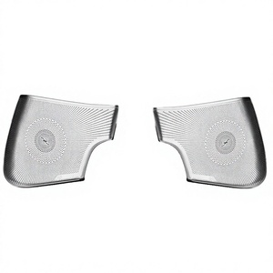Pour Mercedes-Benz SLK 2011-2012, modification intérieure, couvre-haut-parleurs de porte Burmester, aluminium - Product Image 1