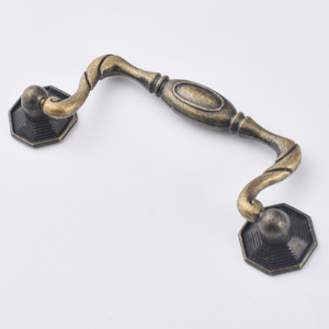 Chinese Style Antique Bronze Zinc Alloy Drawer <b>Handle</b> 94mm Cabinet <b>Door</b> <b>Pull</b> Oval Durable Plated Part 366 - Product Image 3