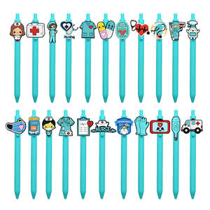 Bolígrafo de Goma Suave de PVC con Diseño de Enfermera de Dibujos Animados, Creativo y Novedoso, para <span class=keywords><strong>Amazon</strong></span>, Material de Oficina para Estudiantes, Bolígrafo con Forma de Animal - Product Image 2