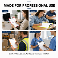 Portapapeles de Plástico A4 con Logotipo Personalizado, Colores Morandi, con Clip Metálico, Impresión de Logotipo Personalizado, Portapapeles de Enfermería para Uso en Oficina y Escuela