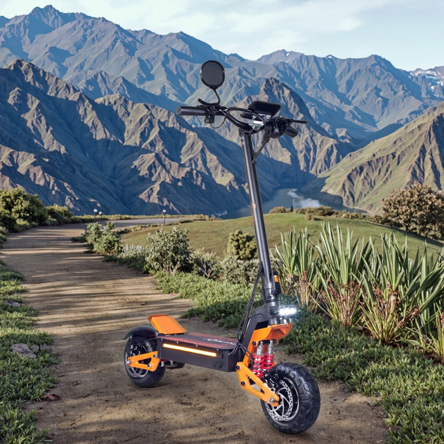 US/EU 6000W Professional Electric Scooter 60V Mobility Scooter 11" Tire Foldable E-Scooter with Dual Suspension for Adults