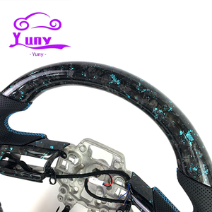 พวงมาลัยคาร์บอนไฟเบอร์แบบสั่งทำพิเศษสำหรับรถมัสแตง จีที 350 <span class=keywords><strong>500</strong></span> เชลบี ซีจี แมค-อี รูปทรงตัวดี ปี 2015-2023 สไตล์รถแข่ง - Product Image 2