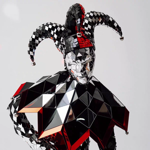Espejo payaso traje payasos plata Cosplay <span class=keywords><strong>ropa</strong></span> reflectante para fiesta Dj Club Show trajes <span class=keywords><strong>de</strong></span> baile - Product Image 2