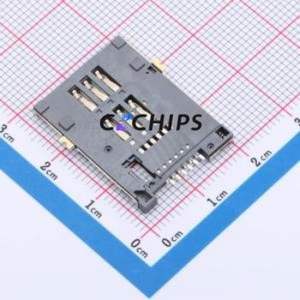 C7059-02 SIM Card Connector SMD Connector Self-Return Type 2.2mm - Product Image 2