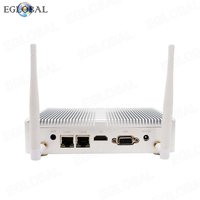 Mini PC OEM con Envío Gratuito, Celeron 2955U, Doble NIC, Doble COM, Doble Núcleo, SSD de 256 GB, Linux, Sin Ventilador, WiFi, Mini Ordenador Económico para el Hogar y la Oficina