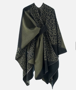 Manteau-écharpe coupe-vent et chaud pour femme avec design color-block, tendance pour le printemps, l'automne et l'hiver - Product Image 3