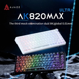 Ajazz ak820 Max siêu từ chuyển đổi bàn phím 3 chế độ kép 8K 0.01mmrt 8000mAh với núm cho <span class=keywords><strong>Amazon</strong></span>/shopify/Ebay/Aliexpress - Product Image 2