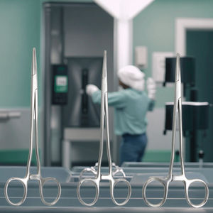 CJH grip vaskular atau tisu <span class=keywords><strong>Forceps</strong></span> dalam baja tahan karat Reticulated hemostatik <span class=keywords><strong>Forceps</strong></span> operasi untuk hewan - Product Image 4