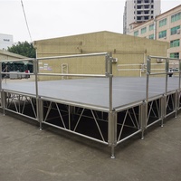 Plates-formes de scène portables en aluminium en gros de service professionnel RK et scène extérieure en treillis en aluminium
