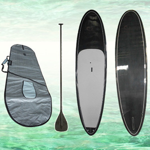 Tabla de SUP de madera de 10 pies con aleta única, remo y bolsa de transporte para lagos, ríos, aguas tranquilas y brizlantes, unisex, portátil. - Product Image 3