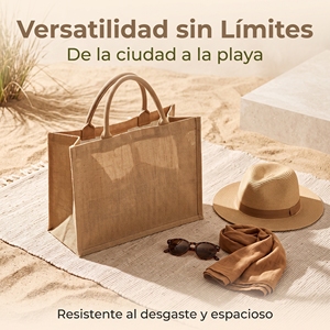 Bolsa de Yute Resistente para Actividades al Aire Libre, Diseño Práctico para Picnic y Paseos en la Playa, Acepta Personalizaciones - Product Image 5