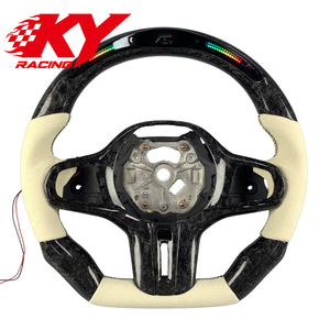 Volante Personalizado de Fibra de Carbono Forjado con Pantalla LED para BMW M2 M3 M4 G15 G16 G20 G21 G22 G26 G30 G34 G42 G80 320i 325i M340i - Product Image 1