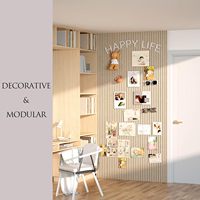 Vente chaude : Panneaux décoratifs en feutre auto-adhésifs découpés sur mesure pour tableaux d'affichage et panneaux muraux à lattes