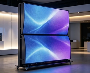 จอแสดงผล LED แบบพับได้สำหรับใช้งานภายในอาคาร ความละเอียด 4K 120Hz อัตราเฟรมสูง พร้อมระบบ CMS ในตัว  พร้อมขาตั้งพื้นสำหรับโฆษณา - Product Image 3
