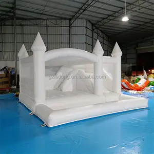 Trẻ Em Nhảy Bounce Slide Trắng Inflatable Wedding Bouncy Nhà Với Bóng Pit Pool