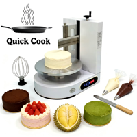 Machine à lisser les gâteaux entièrement automatique, machine à décorer les gâteaux, machine à glacer électrique pour la production de crêpes en couches