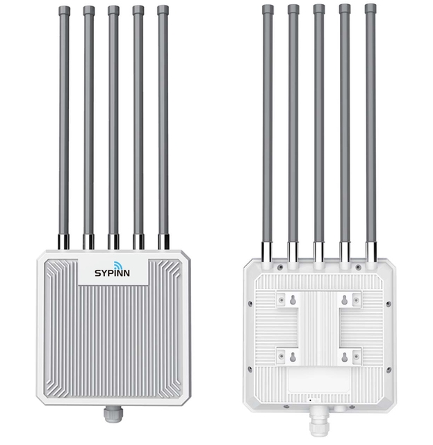Outdoor High Power 3000Mbps WIFI Router AP Repeater With 1km Long DIstance Coverage Dual Band 2.4G 5.8G Signal Industrial Grade