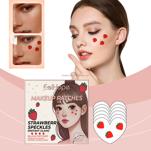 Etiqueta engomada del tatuaje de la cara Maquillaje Tatuaje temporal Pegatina Oro Personalizado Temporal <span class=keywords><strong>Tatuajes</strong></span> de fresa Logotipo personalizado Aceptar - Product Image 1
