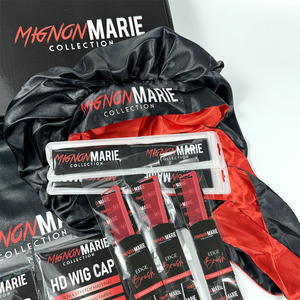 <strong>Customized</strong> Packaging Printing Cardboard <strong>Package</strong> <strong>Mailer</strong> Carton Black Mailing Shipping Boxes for Hair Extension - Product Image 4